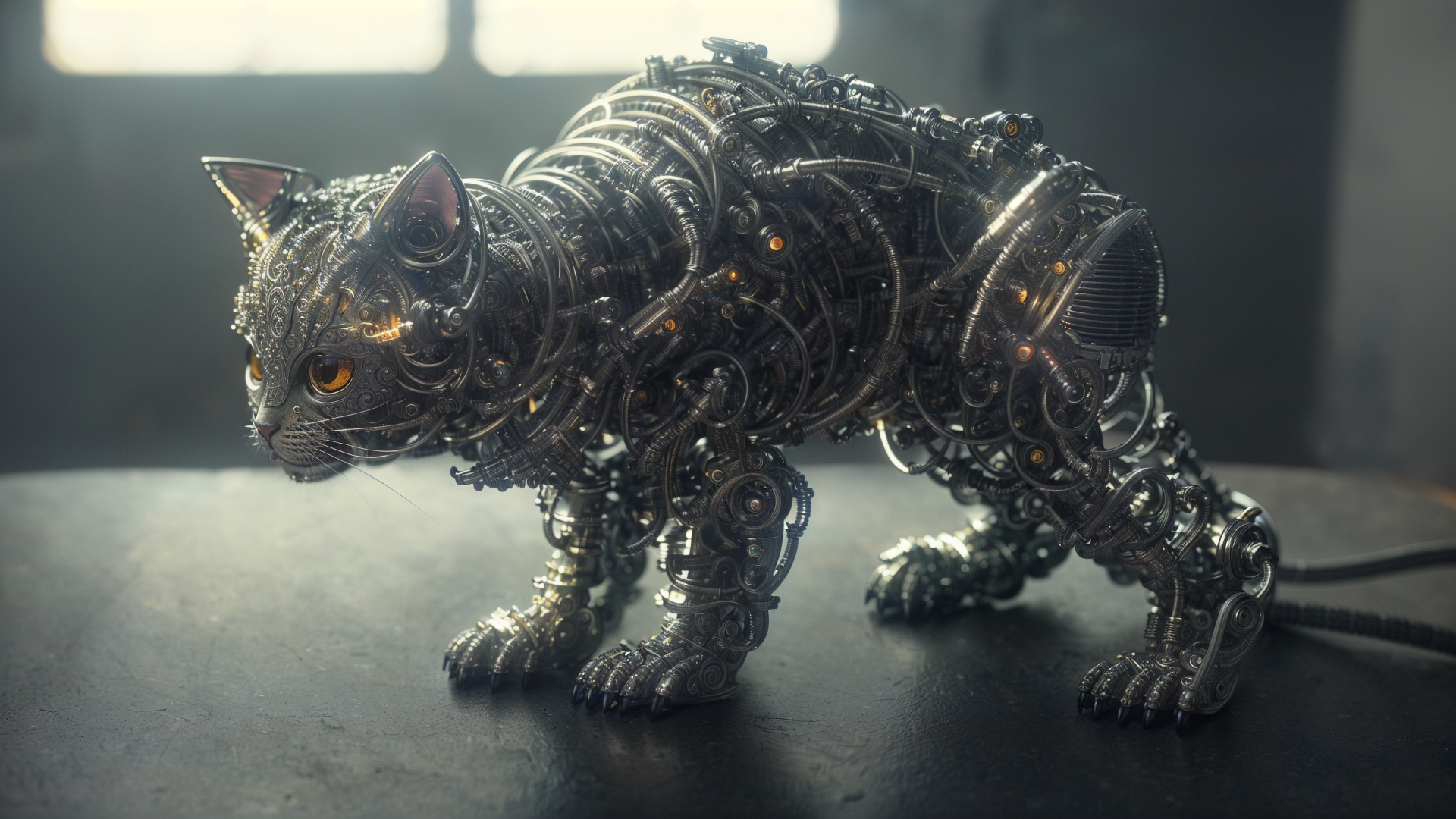 00905-3641427320-a cute kitten made out of metal, (cyborg_1.1), ([tail _ detailed wire]_1.3), (intricate details), hdr, (intricate details, hyper.png